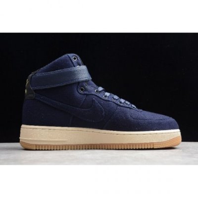 Nike Air Force 1 High Premium Id Lacivert Kaykay Ayakkabı Türkiye - CDM7KD02